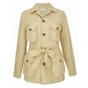Safari Jacket (Women) (Sand Linen)