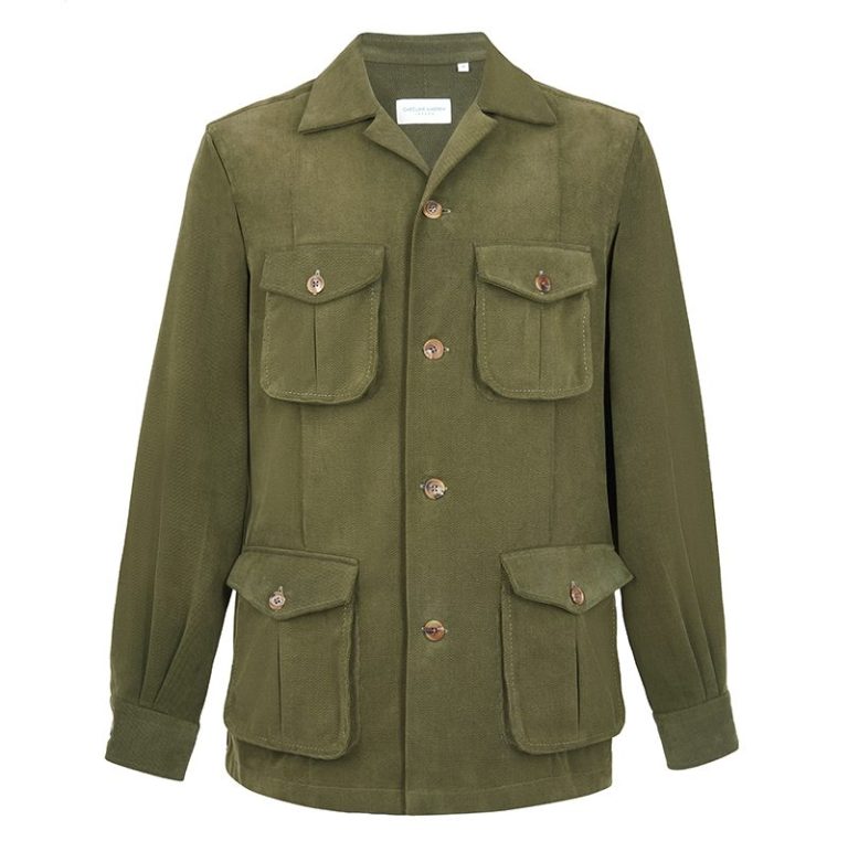 Sable Cotton Field Collared Jacket / Olive Brown main image 0