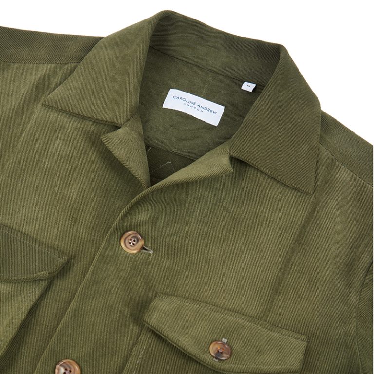 Sable Cotton Field Collared Jacket / Olive Brown main image 1